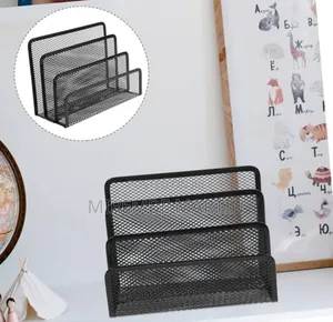 Metal Mesh Organizer for Desk Stylish File Folder and Magazine Holder