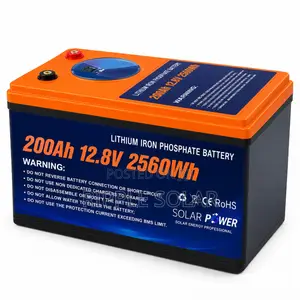 200Ah LiFePO4 Lithium Battery 2560Wh Solar Backup Battery 12V