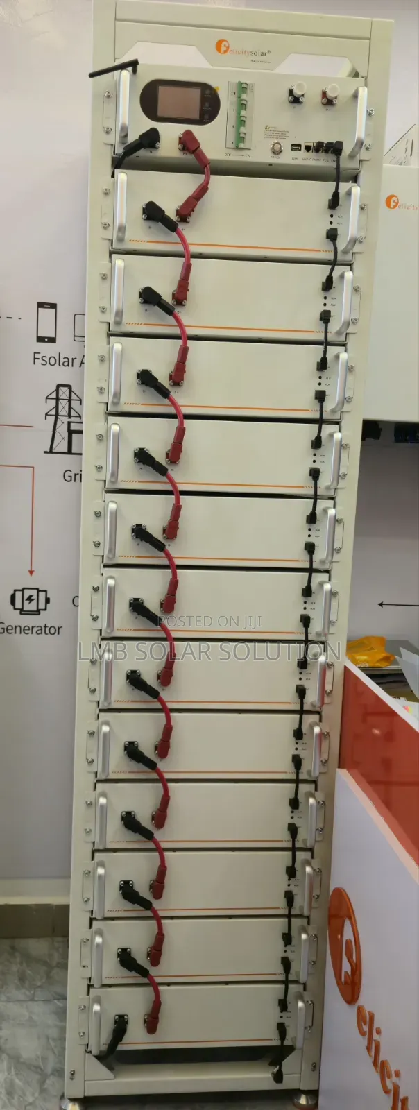 60kWh Battery Pack With 50kva (3 Phase High Voltage) Hybrid Inverter