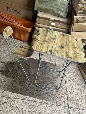 Foldable Reading Table and Chair Set