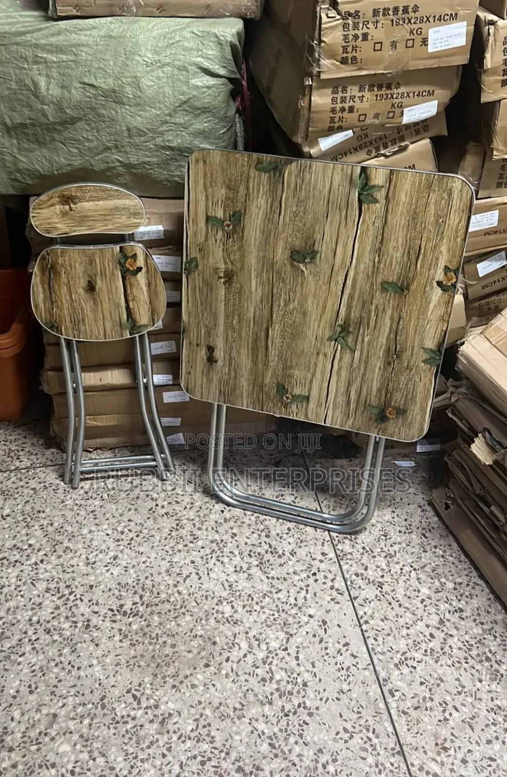 Foldable Reading Table and Chair Set