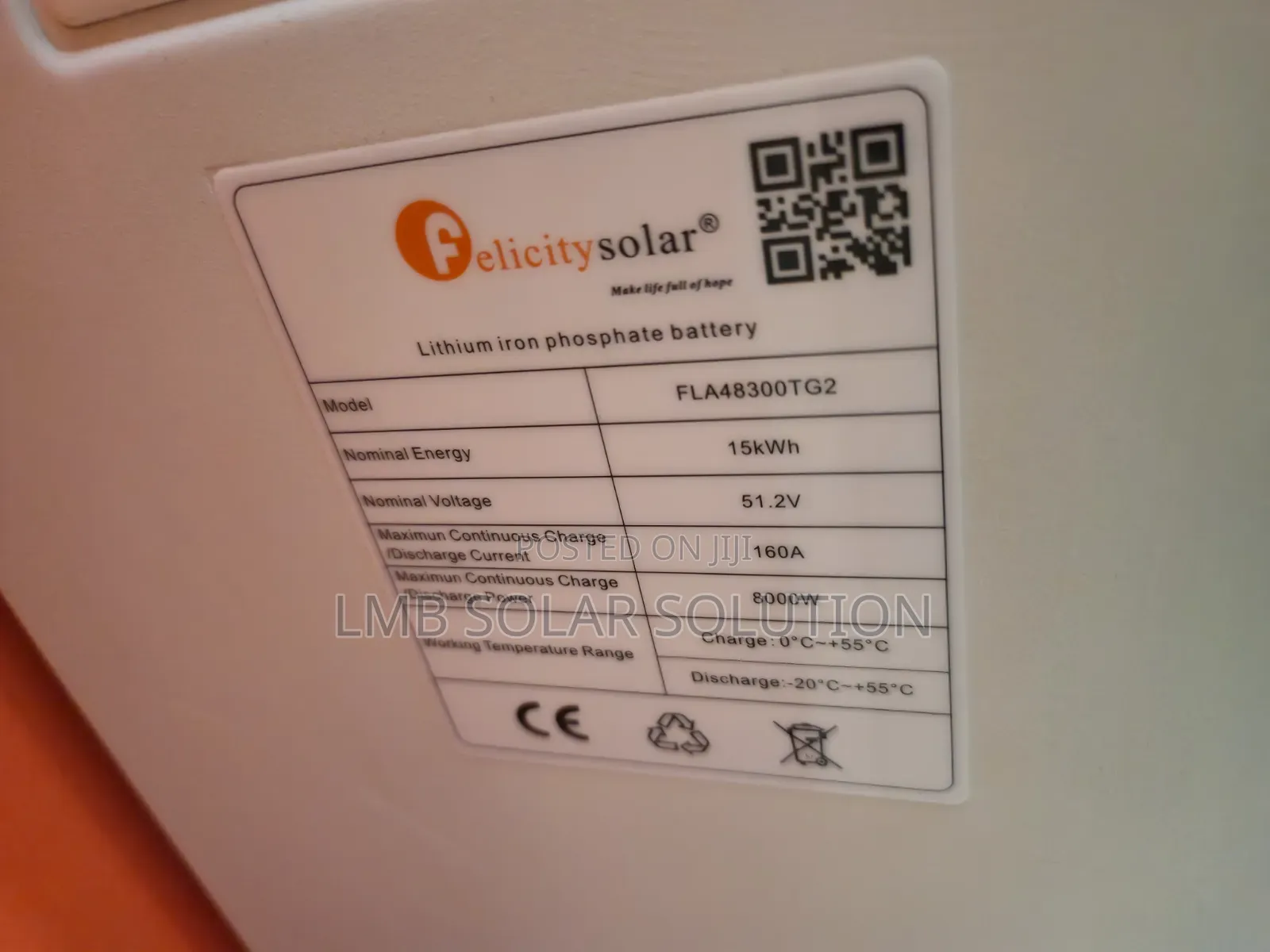 Felicity 15kwh Lithium Battery