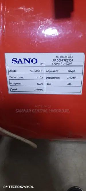 300l, Electrical Compressor(Single Phase)