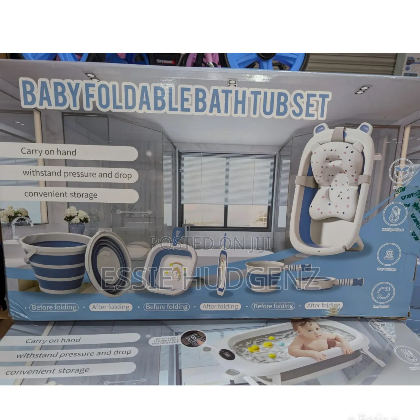 Baby Foldable Bathtub Set