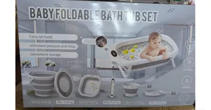 Baby Foldable Bathtub Set