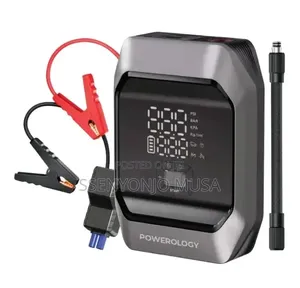 Powerology InflateBoost Jump Starter Air Compressor 10000mAh 160 PSI