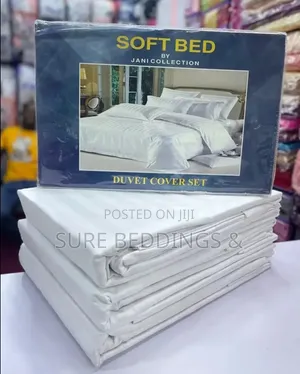 Quality Stripped White Bedsheets