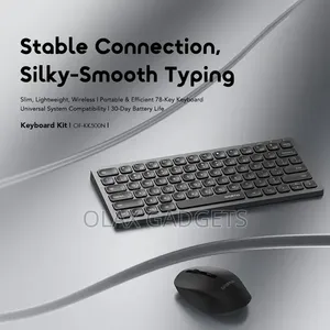 Oraimo NimbleType Wireless Keyboard Mouse Kit - Silent Dual Mode Combo