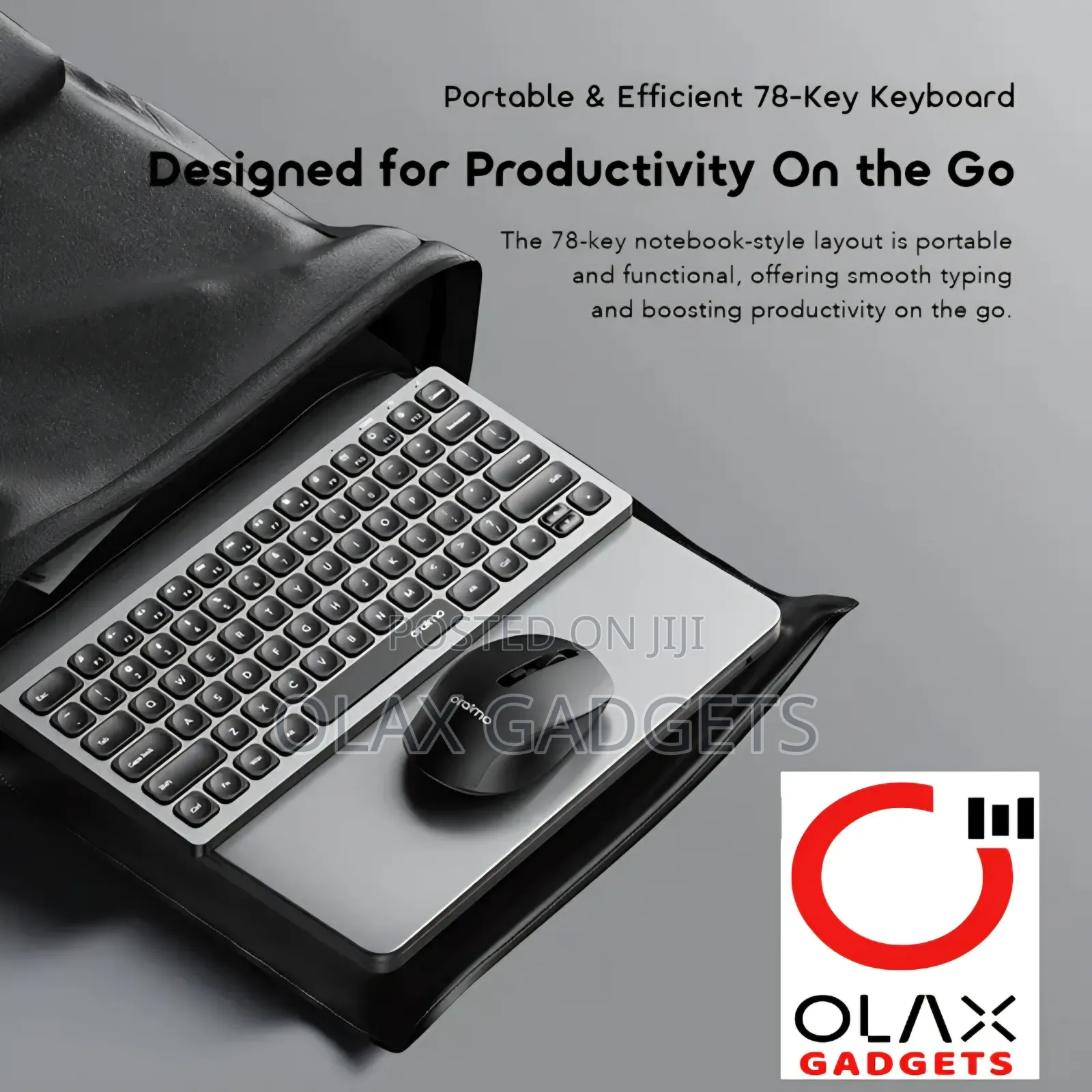 Oraimo NimbleType Wireless Keyboard Mouse Kit - Silent Dual Mode Combo