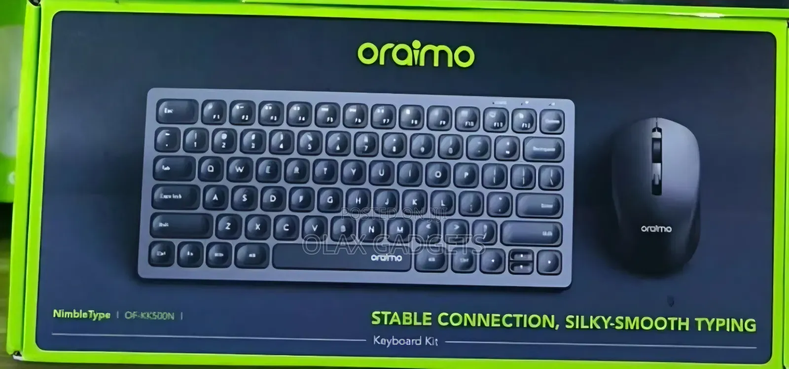 Oraimo NimbleType Wireless Keyboard Mouse Kit - Silent Dual Mode Combo