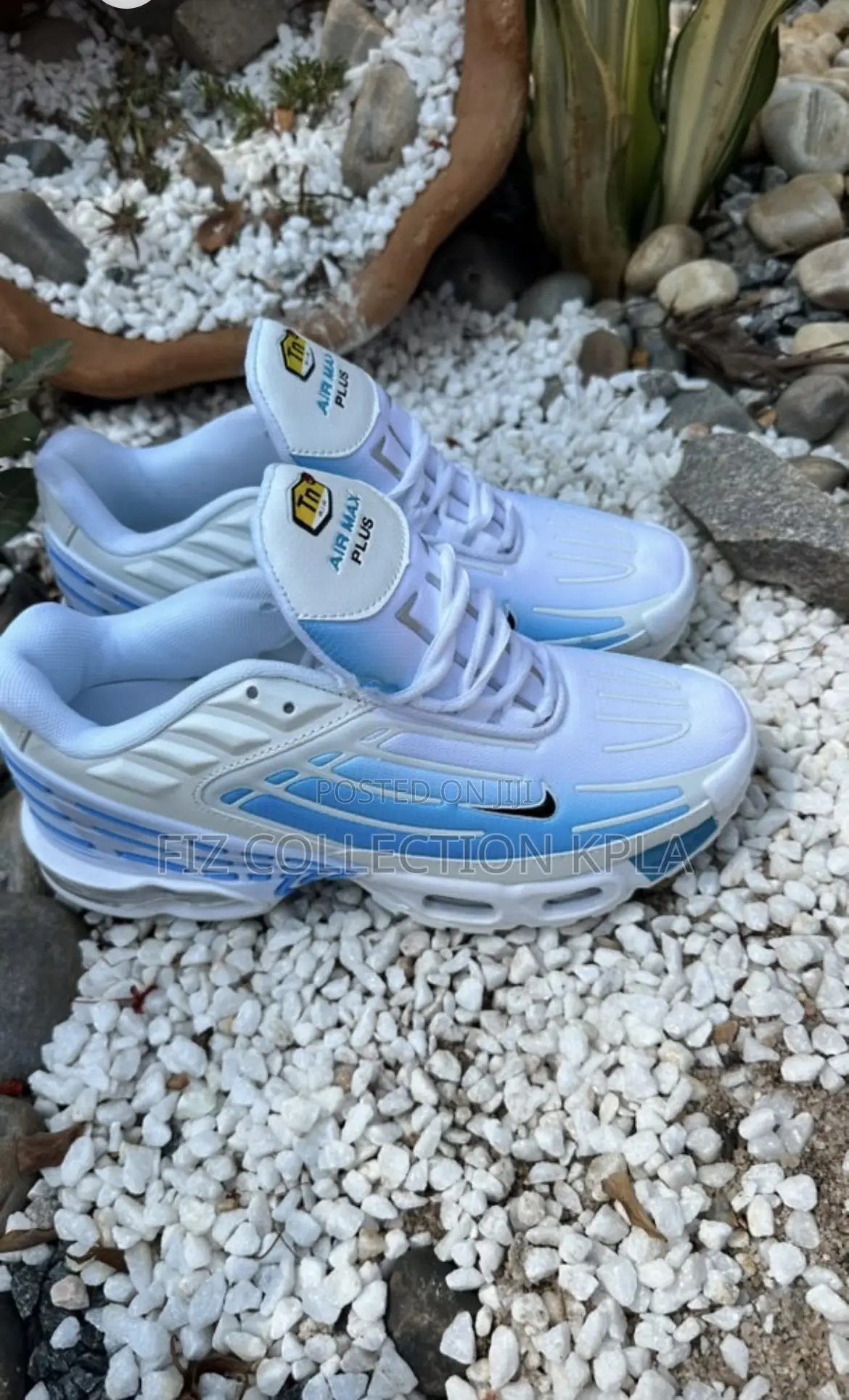 Nike Air Max Plus 3 White Blue Gradient Sneakers