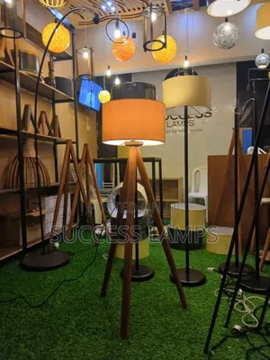 Wooden Standing Tripod Floor Lamps