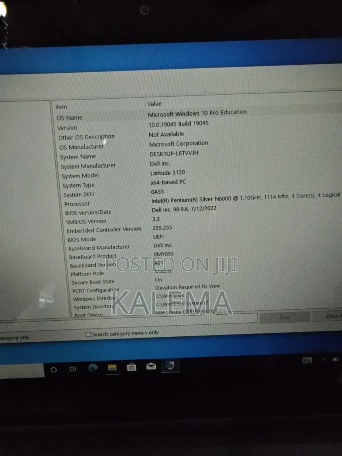 Laptop Dell Latitude 3120 8GB Intel Celeron SSD 128GB