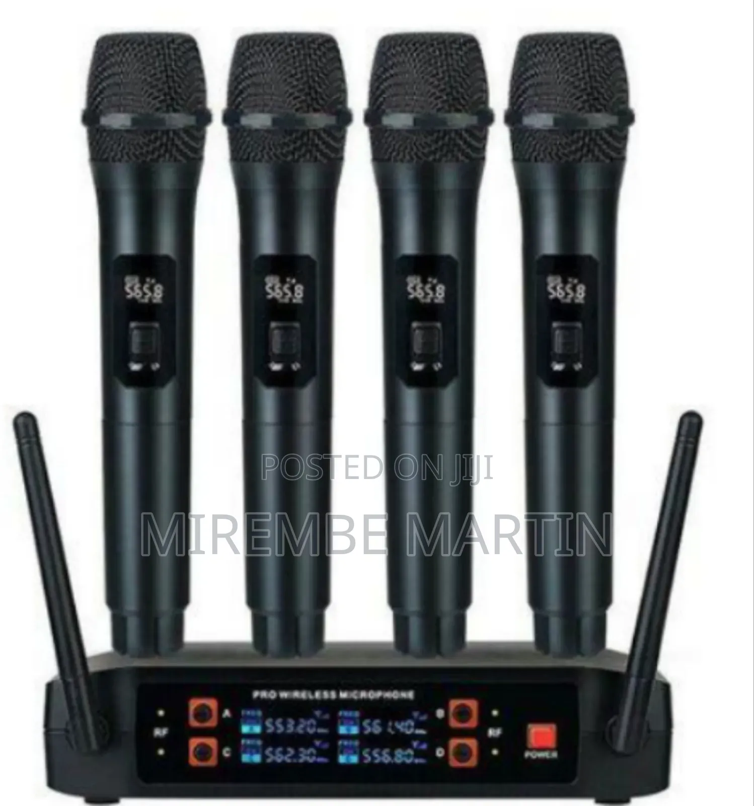 . 4-Channel Professional Wireless Microphone System