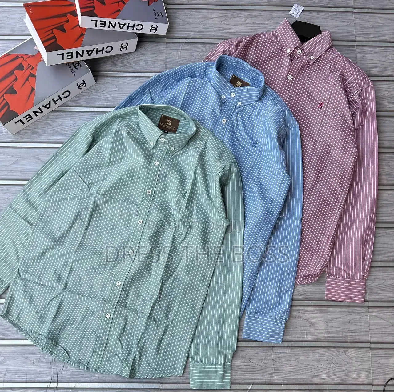 Premium Linen Shirts i.e Small and Big Stripes. Available in All Sizes
