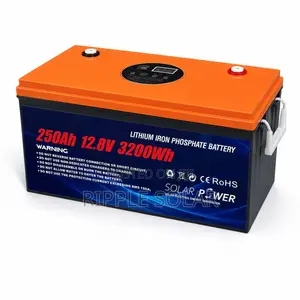 250Ah LiFePO4 Lithium Battery 3200Wh Solar Backup Battery 12V