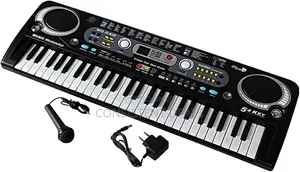 Black Electronic Kids Keyboard Piano