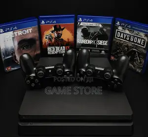 PS4 Slim Jailbreak, 12 Games, 2 Pads, UGX, EM Plaza Room 202