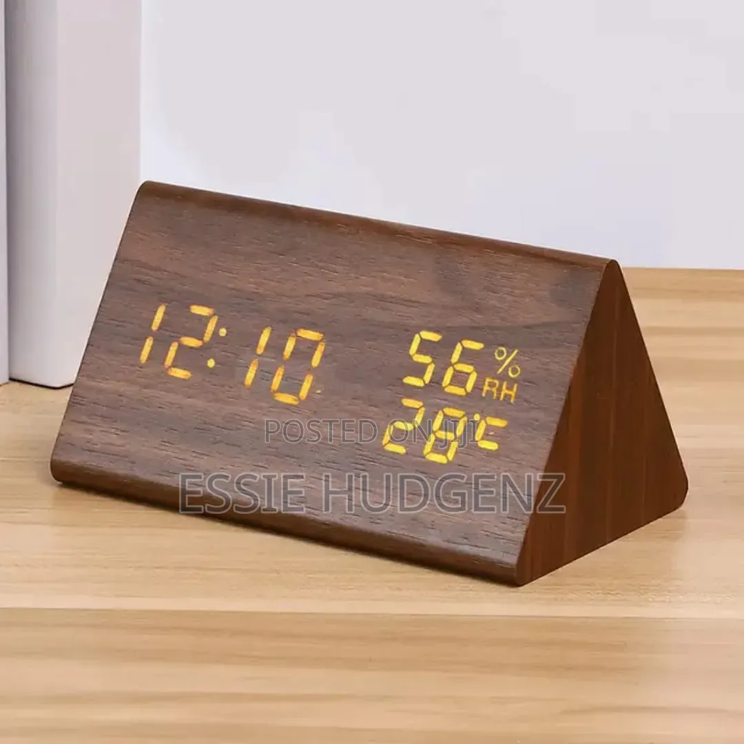 Wooden Led Alarm Clock