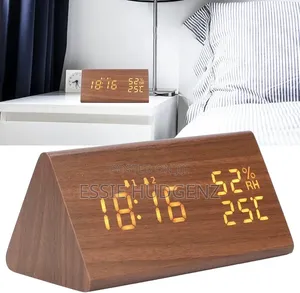 Wooden Led Alarm Clock