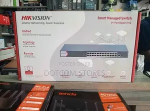 Hikvision 24 Port Gigabit Smart Managed Poe Switch Ds-3e1526p-Ei/M