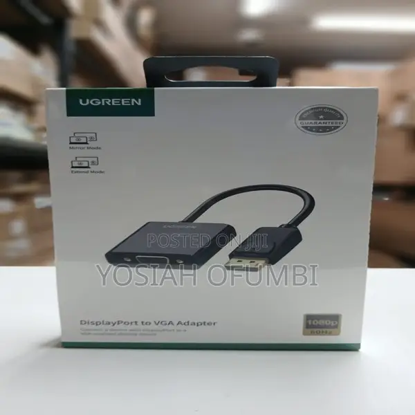 UGREEN DP109 DP Male to VGA Female Converter -Black