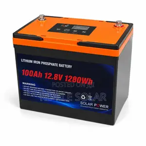 100Ah LiFePO4 Lithium Battery 1280Wh Solar Backup Battery 12V