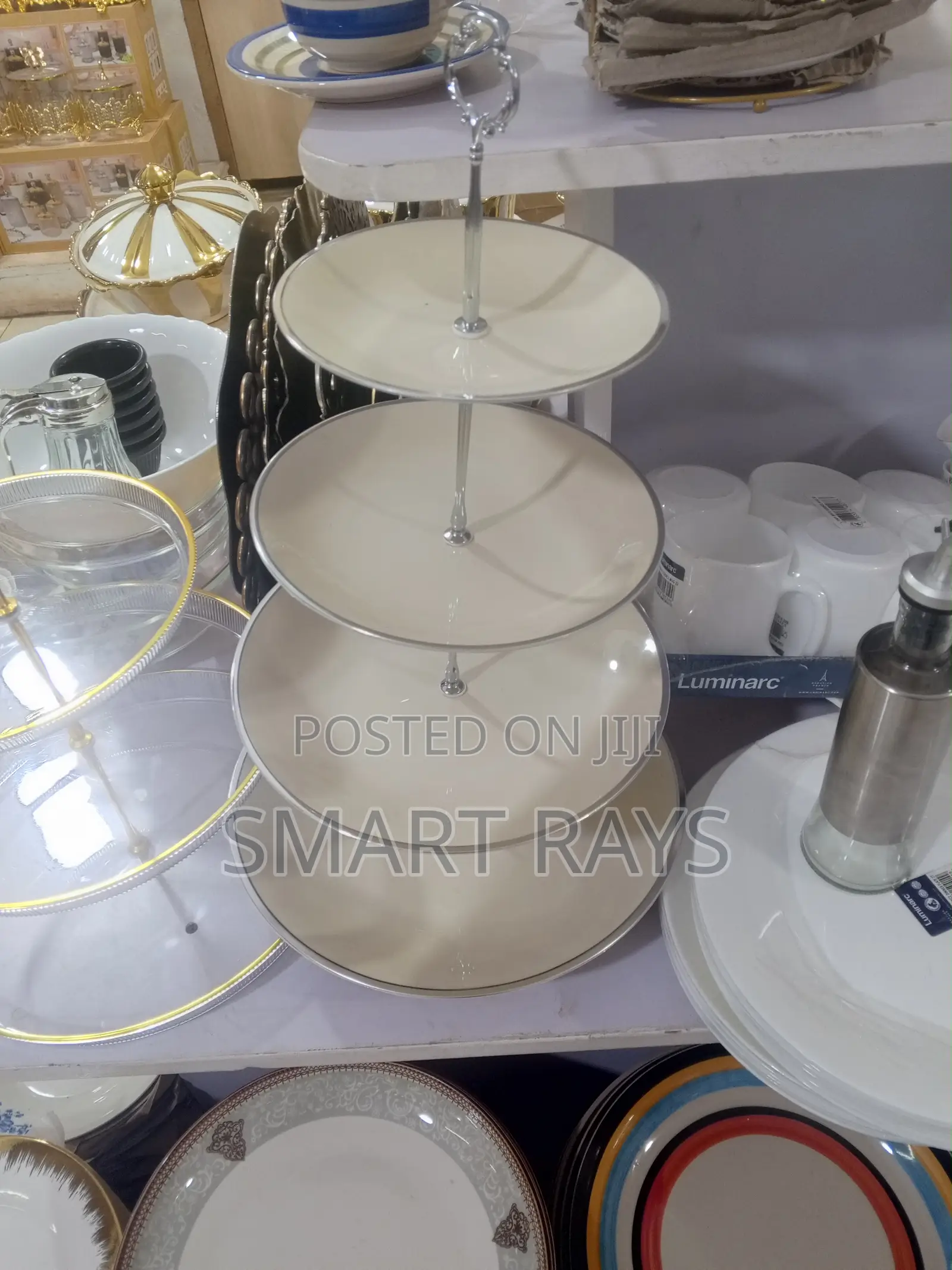 Ceramic 4-Tier Fruit Stand