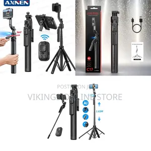 C17 Intelligent AI Face Tracking Tripod 360 Rotation With Stand