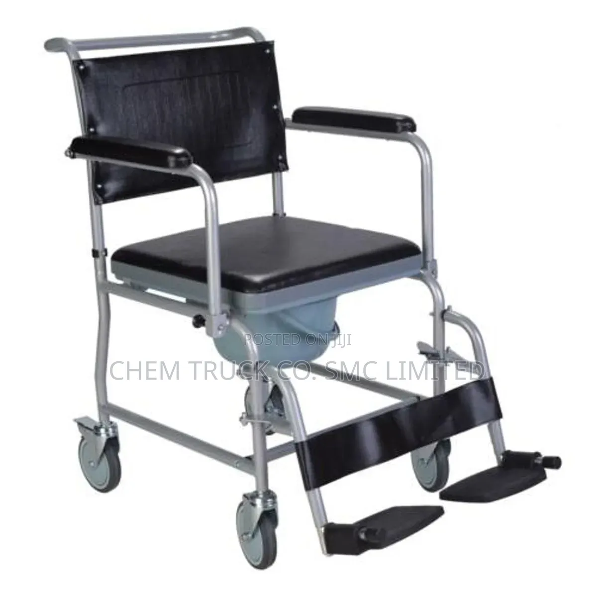 Commode Wheel Chair Stainless Steel