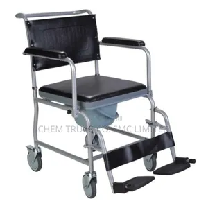 Commode Wheel Chair Stainless Steel