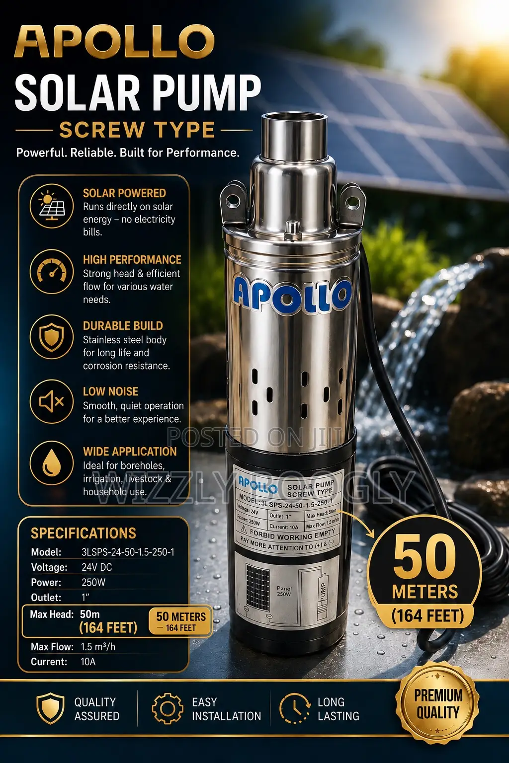 Apollo Deep Well Solar Water Pump