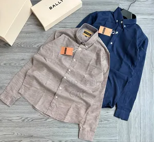 Luxury Brand Long-Sleeve Linen Shirts-Blend Button-Downs