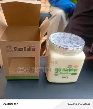 500g Jar of Mantra Certified Organic Pure Shea Butter,