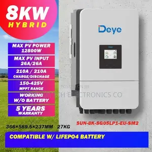 Deye 8kW 48V Hybrid Solar Inverter With Dual MPPT Charger