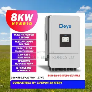 8kVA Deye Solar Hybrid Inverter With 190A Battery Charging