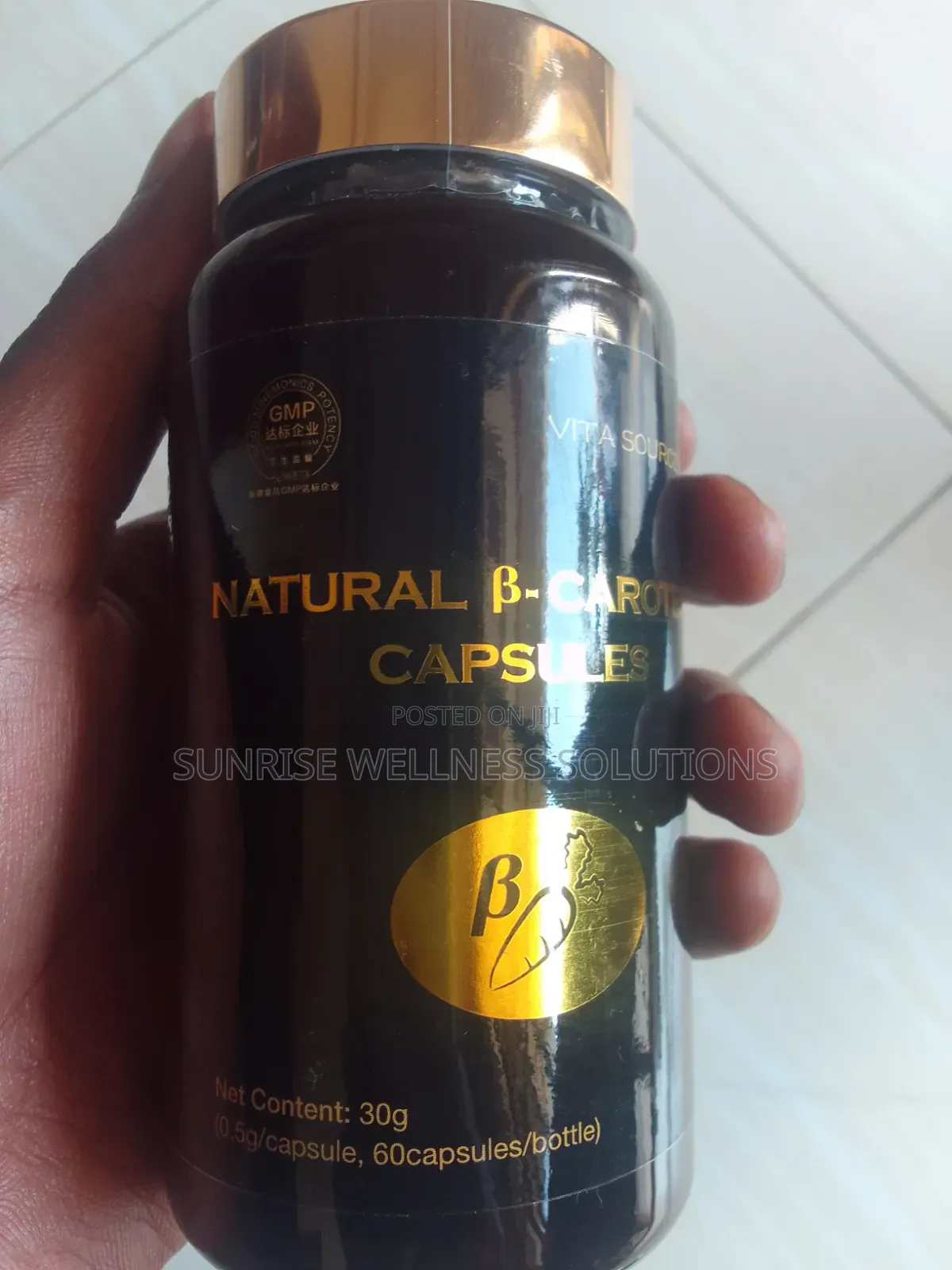 Natural B Carotene Capsules.