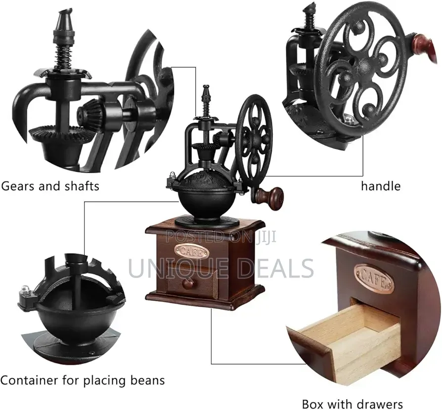Vintage-Style Manual Coffee Grinder