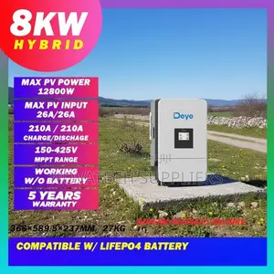 Deye 8kW 48V Hybrid Solar Inverter With Dual MPPT Charger