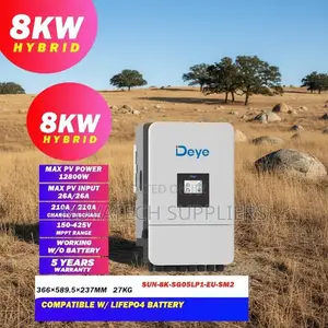 Deye 48V Hybrid Inverter 8000W Pure Sine Wave Solar System