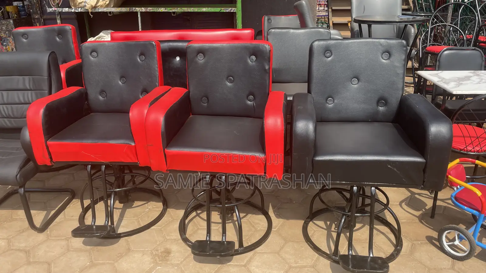 3 Barber Chairs Combo