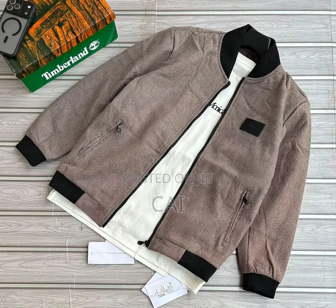 Ribbed Collar Jacket
