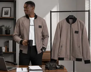 Ribbed Collar Jacket