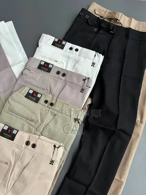 Waistband Style. Soft Belt-Less Trousers