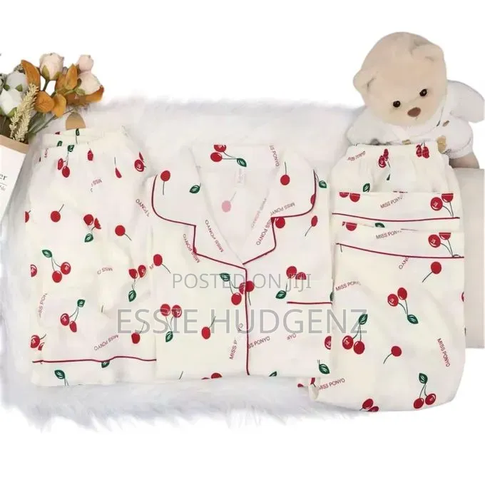 3 Piece Soft Cotton Pyjamas ( M-L)