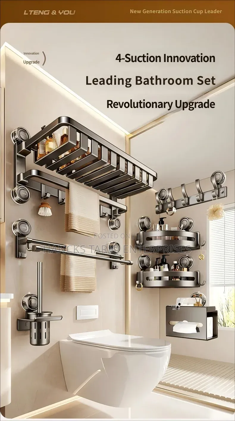 Gunmetal Grey Bathroom Accessories and Organizers