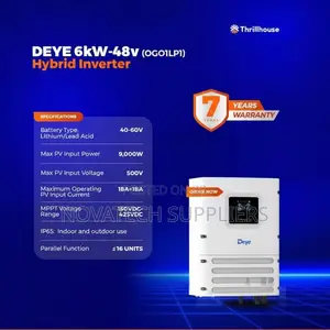 Deye 6kW Hybrid Solar Inverter 48 Volts |6kva