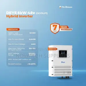 Deye 6kW Hybrid Inverter SUN--SG04LP1-EU Dual MPPT 140A