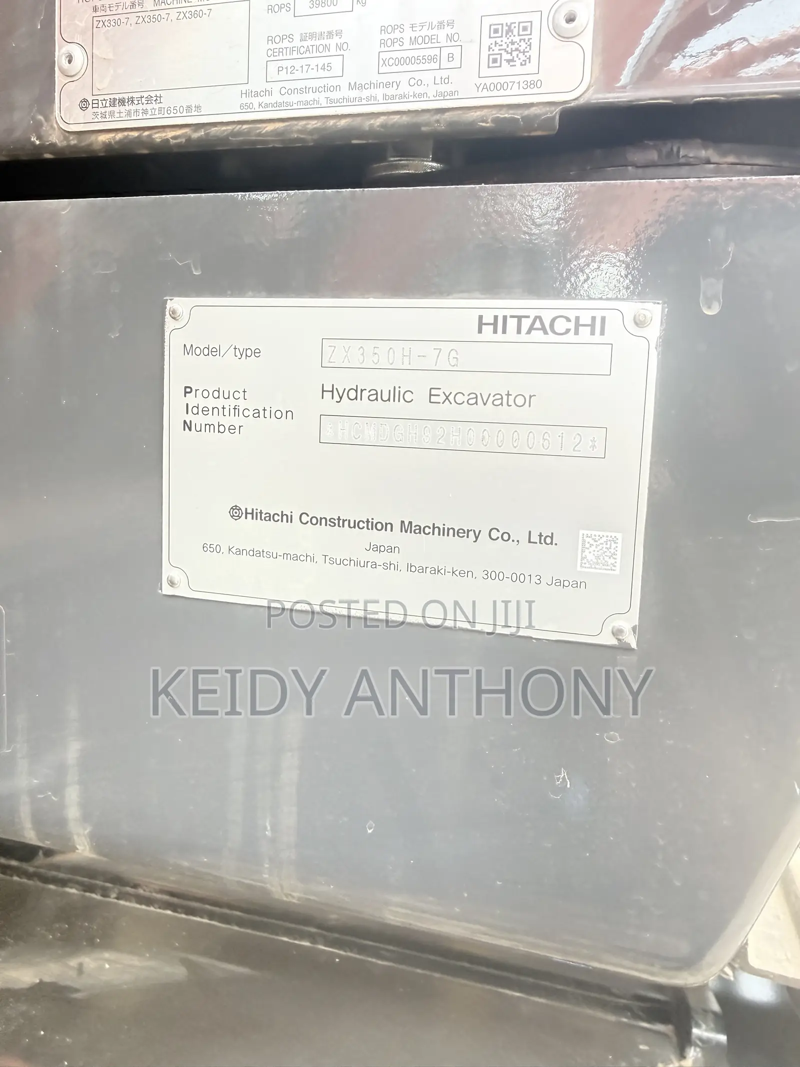 35 Tons Hitachi Top Quality Excavator