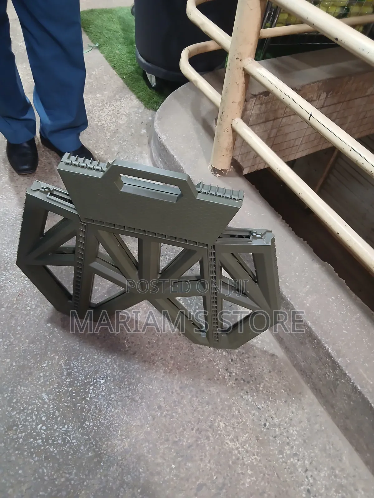 Portable, Foldable Camping Stool With a Structural Design